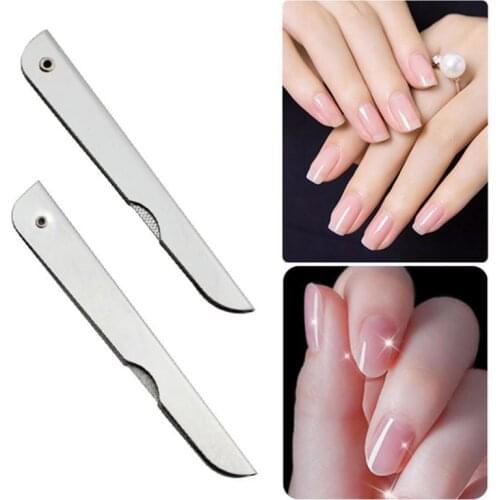1 Pc Professional Nail File Metal Fold Grinding Stainless Steel Manicure Buffer Pedicure Nail Care Nail Art Tool