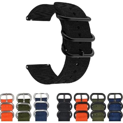 22mm Nylon Loop Watchband Quick Release Strap for Huawei Watch 2 (Classic) Samsung Gear 2 Neo Live Pebble Time / Steel Band Belt