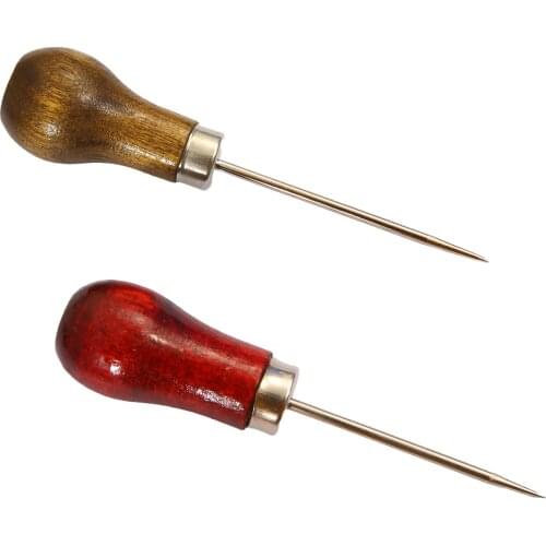 1Pcs Leather Craft Awl Hand Sewing Tool Leather Shoes Repair Hook Awl Puncher Thread Sewing Tool