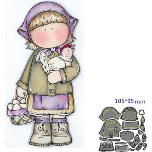 Metal Cutting Die girl DIY Scrapbooking Paper Cards Decorative Craft Embossing