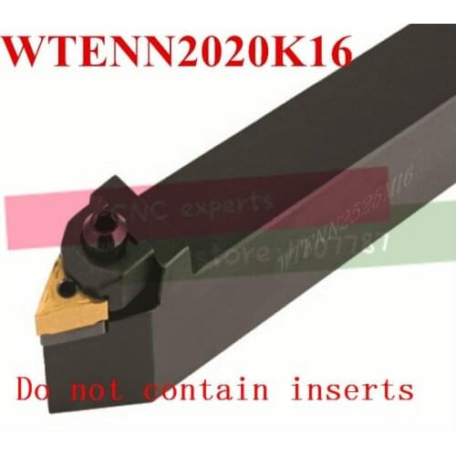 WTENN2020K16 20*20*125mm CNC Turning Tool, Metal Lathe Cutting Tools,Lathe Machine Tools, External Turning Tool W-Type WTENN