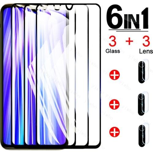 6 in 1 Tempered Glass For Xiaomi Redmi Note 8 Pro Screen Protectors Lens Film Protective glass on redmi note8Pro note8 Pro 8Pro