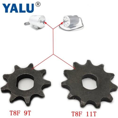 Electric Scooter 9 tooth 11 tooth Sprocket #T8F Chain Motor Ebike Engine Chain Pinion 9T 11T Gear for MY1020 Motor