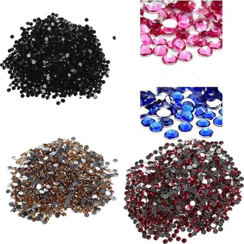 2000pcs Crystal Flatback Acrylic Rhinestones Beads Nail Art