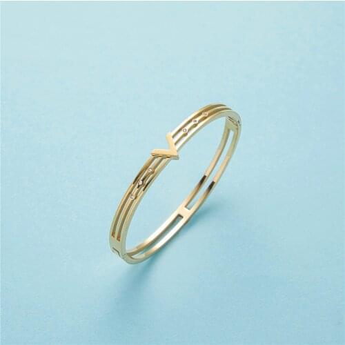 2020 oct 14k gold stainless steel bracelet Moroccan women wedding charm gold color bracelet