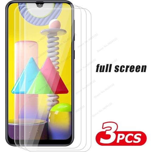 3PCS Screen Protector for Samsung Galaxy A42 M31 Tempered Glass Premium Full Coverage Protection Glass Film for Samsung A31 A21