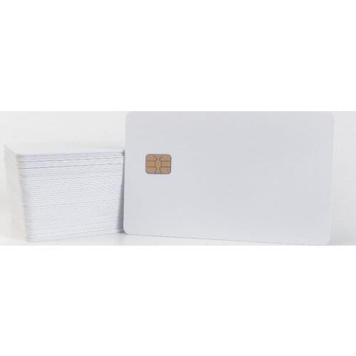 500pcs Blank inkjet printable contact SLE4442 chip pvc card printing by Epson or Canon inkjet printers for VIP card club card