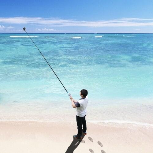 106" Long Carbon Fiber Handheld Selfie Stick Extendable Pole Monopod for Xiaomi YI SJCAM Eken SOOCOO GoPro Hero 8 7 6 5 4 Camera