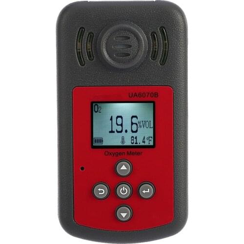 Hot Sale Portable Mini O2 Gas Tester UA6070B Monitor Automotive LCD Display Sound Light Alarm Oxygen Detector Gas Analyzer