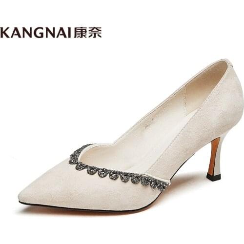 Замшевые туфли-лодочки KANGNAI China At AliExpress