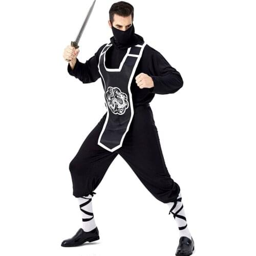 Halloween Adult Cosplay Ninja Warrior Costume Carnival Party Stage Performance Costume Men