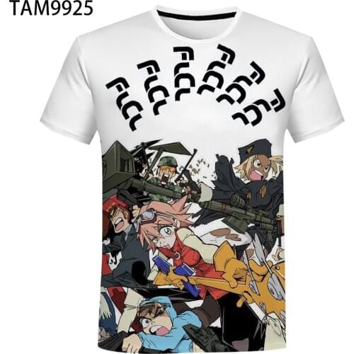Summer Best-Selling 3D Printing Japanese Anime Men and Women Casual T-Shirt Fashion Trend Youth Round Neck Short Sleeve Top