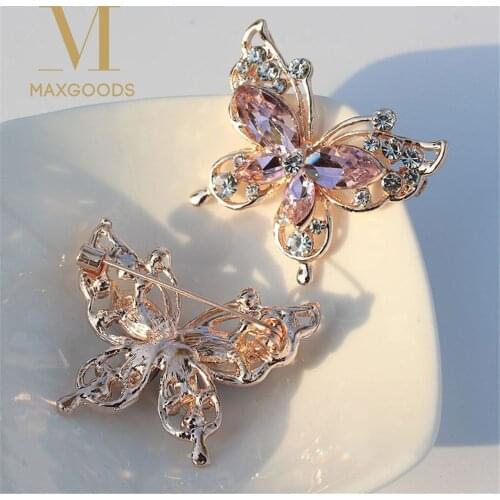 Maxgoods Butterfly Brooches For Clothes