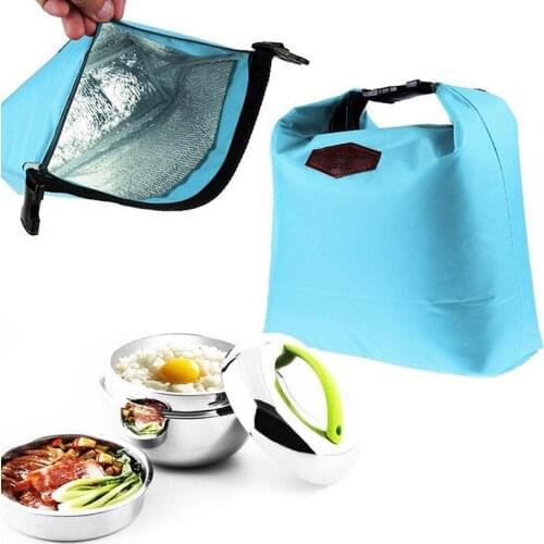 Fashion Lunch Bag Portable Thermal Insulated Bag Cooler Lunchbox Storage Bag Lady Carry Picinic Food Tote Insulation Package