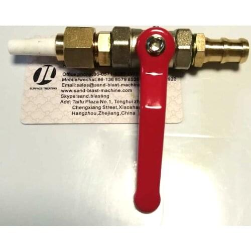 Valve type sand blasting gun for 5gallon sandblast tanks with sandblast nozzle, air sandblast gun for rust cleaning