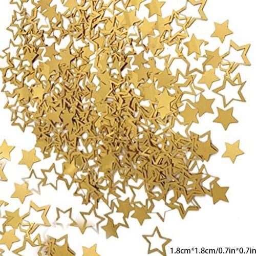 Party Supplies Mutilcolor Laser Sequin Five-Pointed Star Heart Glitter Powder For Wedding Party Decor Supplies Birthday Decor