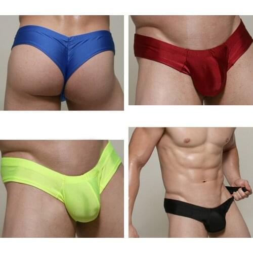 Sexy Men Underwear Briefs U Convex Big Pouch Design Wonderjock Men Cotton Briefs For Man Bikini Hot Sale