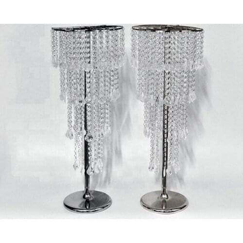 Wedding Decoration Flower Stand Wedding Aisle Crystal Pillars Wedding Centerpiece for Party Marriage senyu2597
