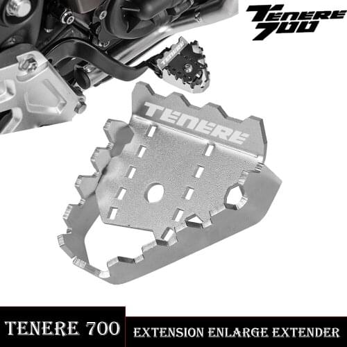 Motorcycle Rear Foot Brake Lever Peg Pad Extension Enlarge Extender For Yamaha XTZ700 XT700Z Tenere 700 T7 Rally 2019 2020 2021