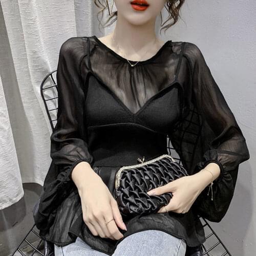 Vy1124 2020 spring summer autumn new women fashion casual chiffon shirt woman female OL casual tops blouse