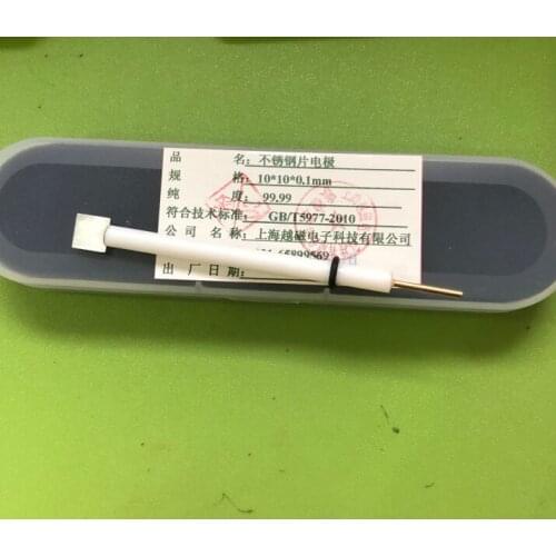 10*10*1mm stainless steel sheet electrode PTFE rod diameter 6mm*80mm 10*10*1mm lead sheet electrode