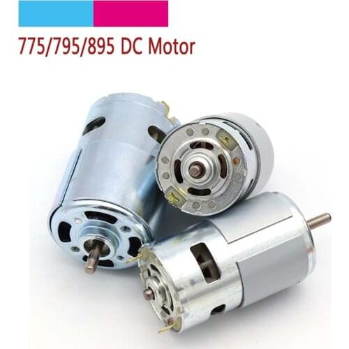 100W 775/795/895 DC Motor High Speed Large Torque Electric Ball Bearing Electric Tool 12V 6000-12000 RPM Electric Machinery