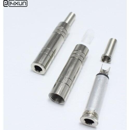 2pcs 6.35mm Stereo Female Socket 6.5mm Audio Plug jack Connector 6.5 Amplifier Microphone Plugs Adeptor