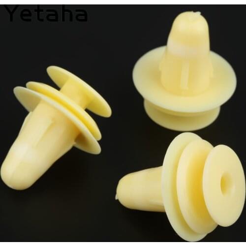 Yetaha 50pcs Plastic Fasteners Clips Car Door Interior Trim Panel Retainer Rivets Universal For Isuzu Mazda Toyota 8942264920