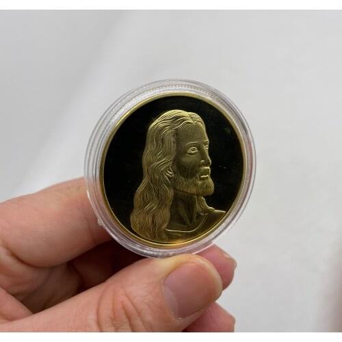 8+2 Designs Gold Silver Plated Jesus Series Coins Home Decorative Christian Commemorative Challenge Coins for Gifts