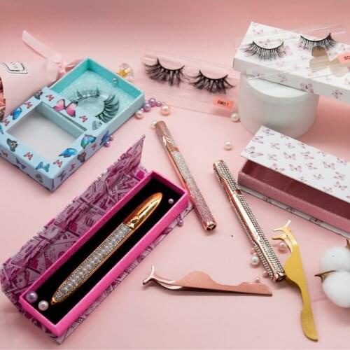 Astinlash Wholesale 100% Handmade 3D 5D Best Mink Eyelash Extension 25mm Faux Silk Lashes Vendor Cruelty Free