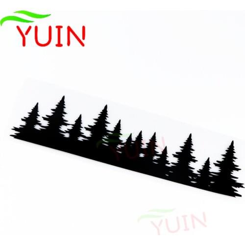 Car Sticker Motorcycle Decals Cypress Tree Scratch Occlusion Creative Window Decorative Accessories Waterproof Decal 18*3cm