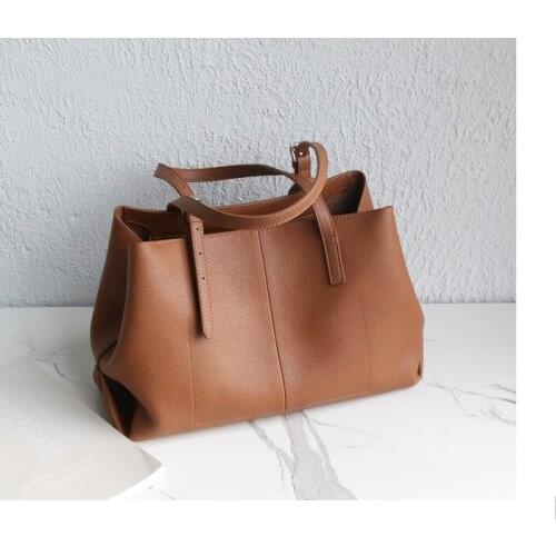 Comutter Bag Fashion Genuine Leather Casual Tote Bags Women Shoulder Bag Cross Body Bag Woman