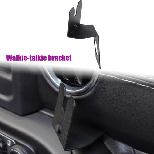 Car Accessories Cb Mic Holder Mount Hand Held Microphone Radio Walkie Talkie Bracket Mounting for Jeep Wrangler Jl 2018 2019