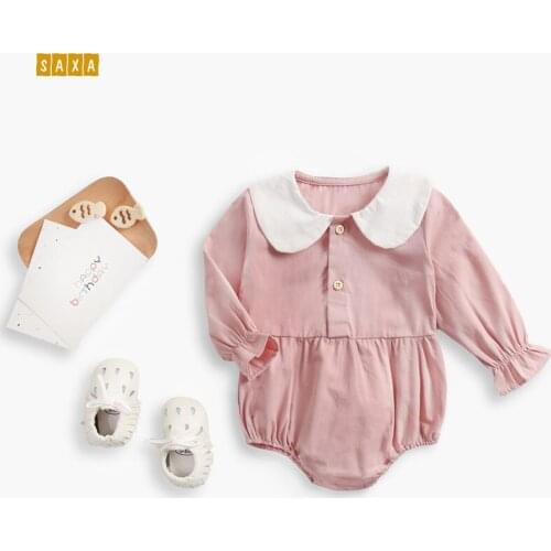 Baby bodysuit Autumn and winter baby clothes grinding baby onesies doll collar single-breasted newborn jumpsuit briefs