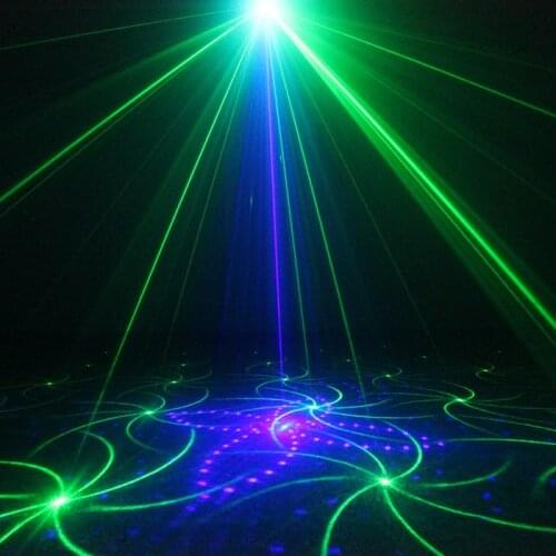 Chims DJ Laser Lights GB 20 Pattern LED Stage Lighting Projector for Xmas Family Disco Dance Music Club Christmas Festival Party