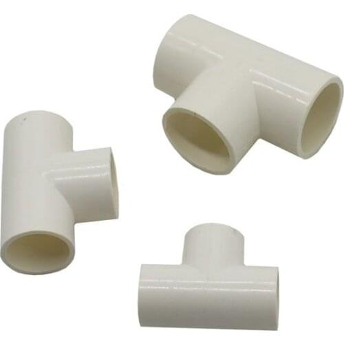 DN15 DN20 DN25 PVC tube tee water splitter Hot Melt 1/2 3/4 1inch water pipe connector 1pcs