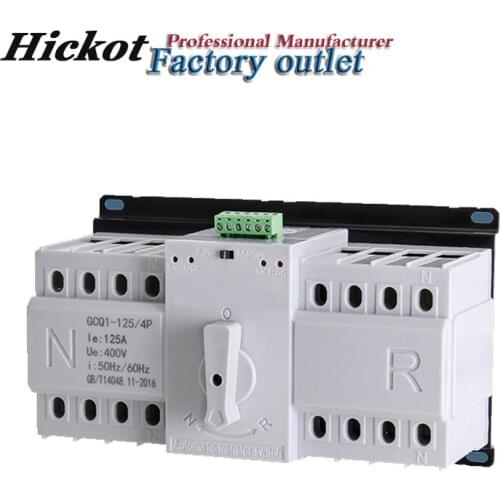 Dual Power Supply Transfer Switch 2P100A Three-Phase Automatic Switch ATS Mains Power Generation 4P100A Switch