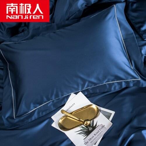 Cotton Embroidered Pillowcase Single Product Pillowcase Long-Staple Cotton Pillowcase (a Pair) pillow case