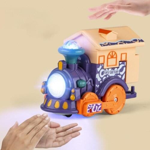 Little Train Toy Long-lasting Portable Drop-resistant Creative Little Train Toy for Home Play Vehicles Toys Pull Cartoon Play