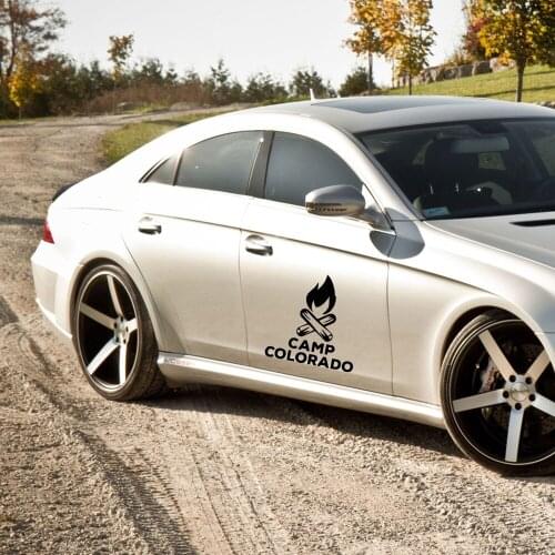 Car Body Warning Car Accessories Exterior Creative Car Door Handle Decals Dual Color Design Stickers Vinyls Decals