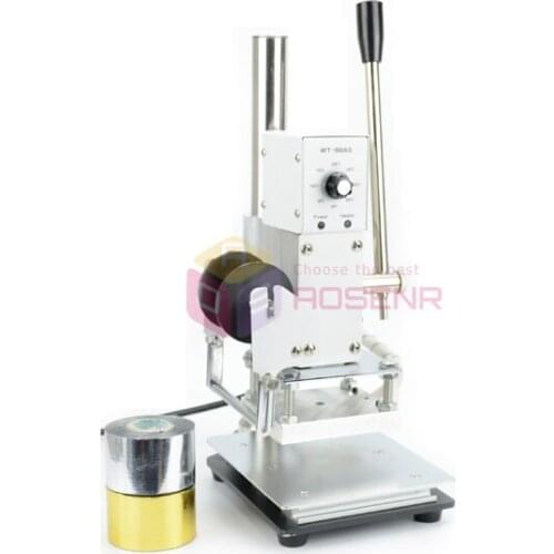 NEW Hot Foil Stamping Machine Leather Bronzing Printer Creasing Machine Marking Manual Press Embossing Machine