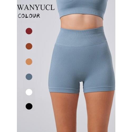 New Seamless Womens INS Shorts Yoga Fitness High Waist Workout Shorts Sport Gym Leggings Slim Tummy Control Athletic Shorts