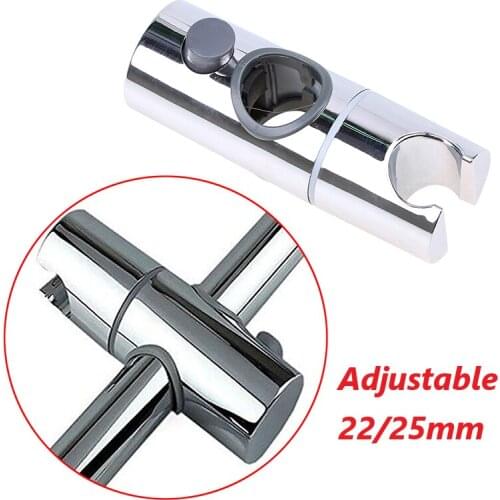 Adjustable Shower Bracket 22/25mm Slider Rail Bar Lift Rod Support Brackets ABS Chrome Shower Head Holder Bathroom Accessories