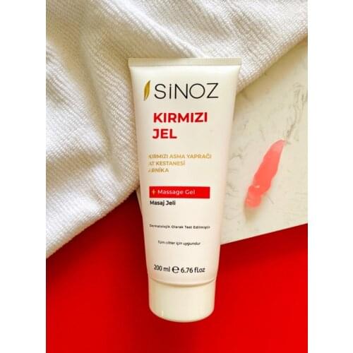 Sinoz Red Gel Massage Gel Spa Nice Smell Refreshing Effect Warn Skin Professional Care Intense Daily Body Care Moisturizer