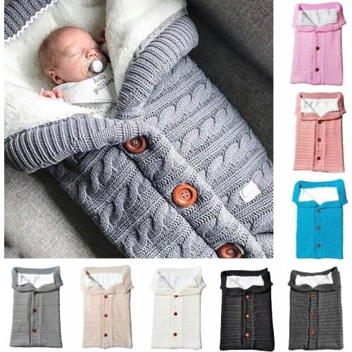 Baby Sleeping Bag Thick Warm Envelope For Newborns Foot muff Infant Winter Windproof Foot Cover
