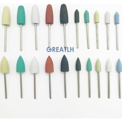 Dental silicone rubber dental lab Low speed burs 2.35mm polishing dental lab diamond burs Dental Lab Tools