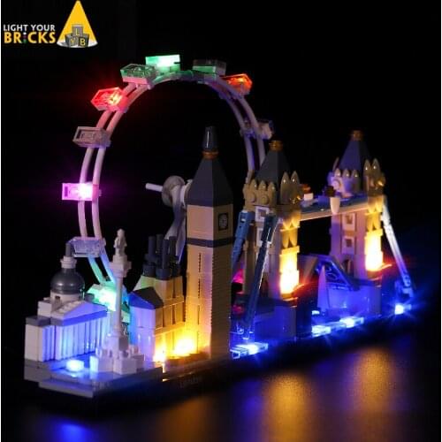Light Set For 21034 LED Lighting Kit for Architecture London Skyline Set (NOT include The Model)