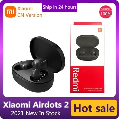 2021 Xiaomi Redmi Airdots 2 Tws Bluetooth 5.0 True Wireless Headset Ai Controlled Gaming Earbuds With Microphone Noise Reduction
