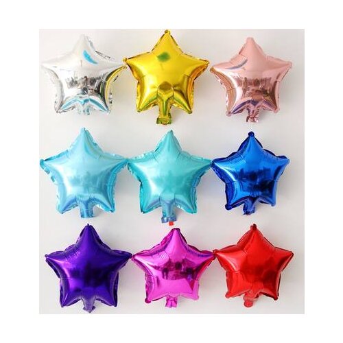 Cheap 1pcs 10inch Star Shape Birthday Party Decorations kids Foil Balloons Wedding Decoration birthday party supplies