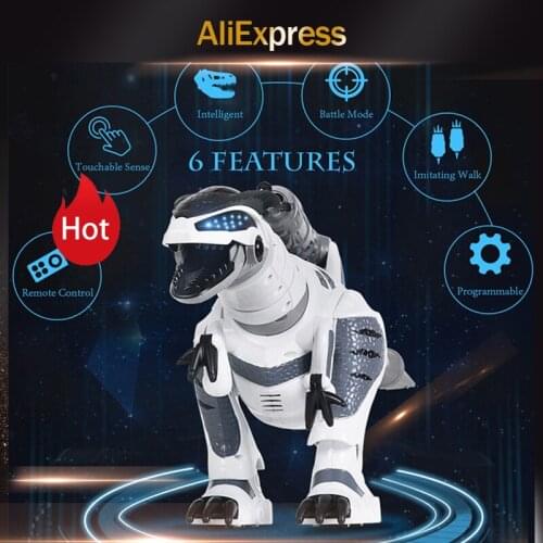 K9 Intelligent Dinosaur Fighting Robot Infrared Remote Control Programmable Touch-sense Music Dance Toy for Kids LE NENG TOYS